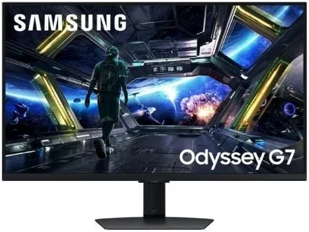Smart Monitor Gaming Samsung Odyssey G7 G70D S27DG702EU 32"/ 4K/ 1ms/ 144Hz/ IPS/ Multimedia/ Regulable en altura/ Smart TV/ Negro