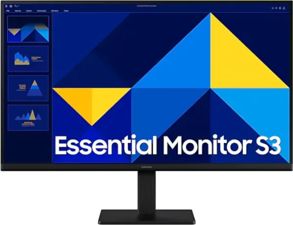 Monitor Profesional Samsung Essential Monitor S3 S27D300GAU/ 27"/ Full HD/ Negro