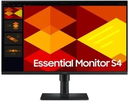 Monitor Profesional Samsung Essential Monitor S4 S27D402GAU 27"/ Full HD/ Regulable en altura/ Negro