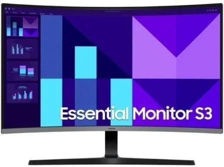Monitor Profesional Curvo Samsung Essential S3 S39GD S32D396GAU 32"/ Full HD/ Multimedia/ Negro y Plata
