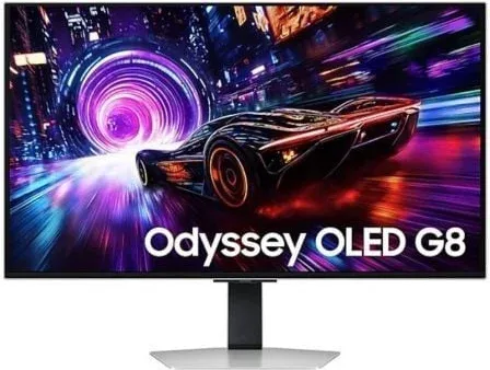 Monitor Gaming Samsung Odyssey OLED G8 S32FG812SU 32"/ 4K/ 0.03ms/ 240Hz/ QD-OLED/ Multimedia/ Regulable en altura/ Plata