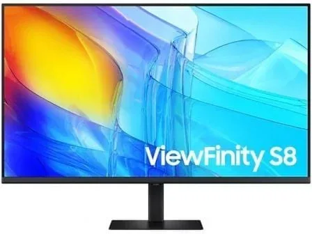 Monitor Profesional Samsung ViewFinity S8 S80D S37D800EAU 37"/ 4K/ Regulable en altura/ Negro