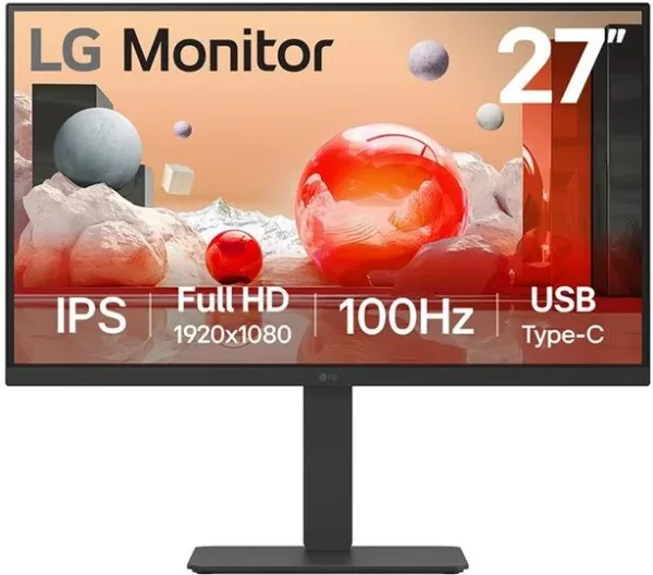 Monitor LED lg IPS 27ba750 27 pulgadas FHD 5ms HDMI DisplayPort USB - c rj45 reg.altura