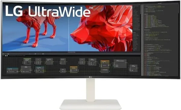 Monitor Lg, 38 Pulgadas, 38Br85Qc-W, 96,5 Cm, 3840 X 1600 Pixeles, Ultrawide Quad HD+, LCD, 1 Ms, Blanco