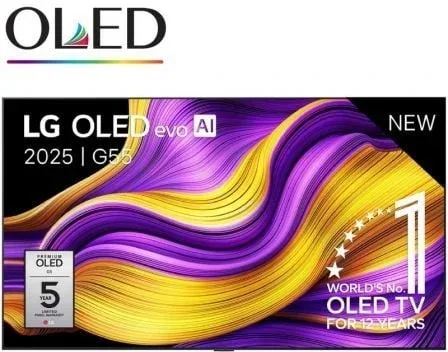 Televisor LG OLED Evo AI G5 OLED65G55LW 65"/ Ultra HD 4K/ Smart TV/ WiFi