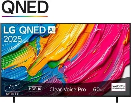 Televisor LG QNED AI QNED80 75QNED80A6A 75"/ Ultra HD 4K/ Smart TV/ WiFi