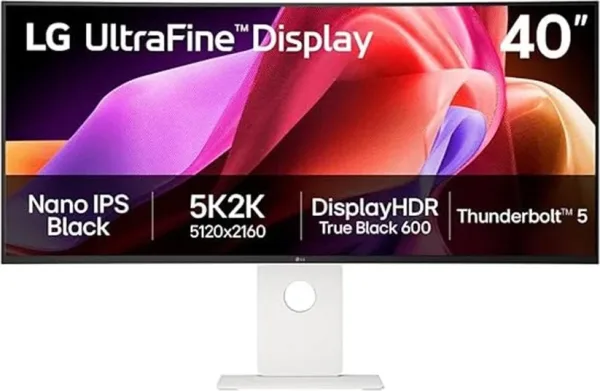 MONITOR LG, 40 PULGADAS, ULTRAWIDE CURVO, NANO IPS, 120 Hz, 21:9, DCI-P3 99%