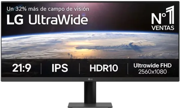Monitor Profesional Ultrapanorámico LG UltraWide 34U511A-B 34"/ UWFHD/ Negro