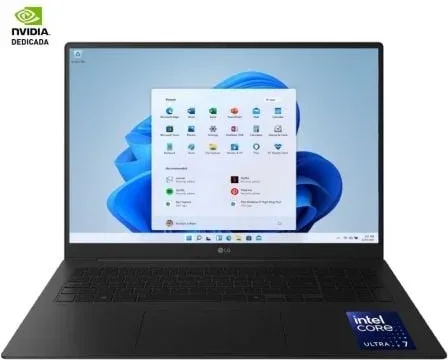 Portátil LG Gram Pro 17Z90TR-E.AD88B Intel Core Ultra 7-255H/ 32GB/ 1TB SSD/ GeForce RTX 5050/ 17"/ Win11