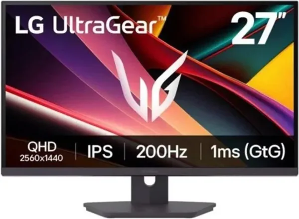 Monitor Gaming LG UltraGear 27G610A-B 27"/ QHD/ 1ms/ 200Hz/ IPS/ Regulable en altura/ Negro
