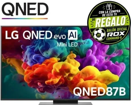 Televisor LG QNED evo AI QNED87 Mini LED 55QNED87B6A 55"/ Ultra HD 4K/ Smart TV/ WiFi