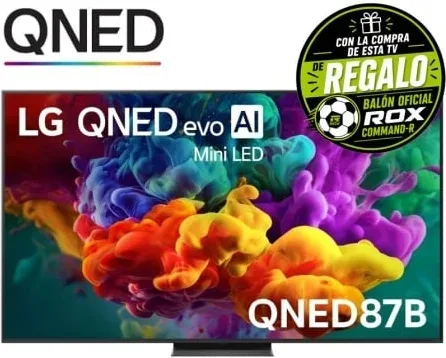 Televisor LG QNED evo AI QNED87 Mini LED 75QNED87B6A 75"/ Ultra HD 4K/ Smart TV/ WiFi