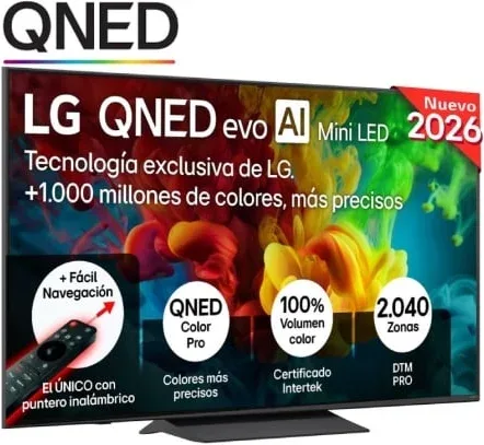 Televisor LG QNED 55QNED83B6A 55"/ Ultra HD 4K/ Smart TV/ WiFi