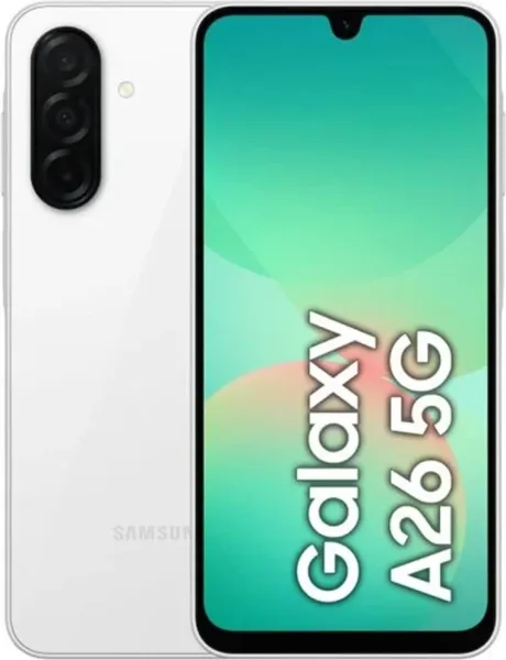 Telefono movil smartphone movil samsung galaxy a26 5g 6gb - 128gb - 6.7 pulgadas - blanco