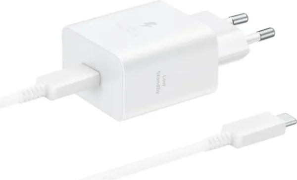 Cargador samsung ep - t4511xwegeu USB tipo c blanco 45w cable incluido
