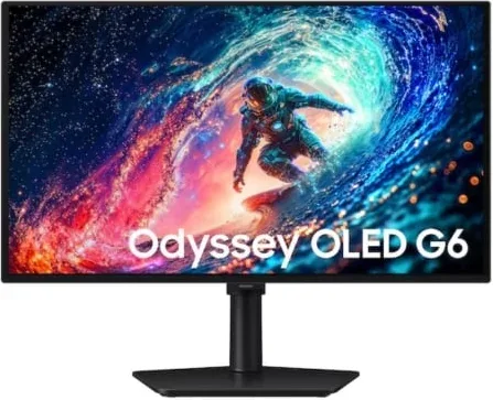 Monitor Gaming Samsung Odyssey OLED G6 G61SH S27HG612SU 27"/ QHD/ 0.03ms/ 240Hz/ QD-OLED/ Regulable en altura/ Negro