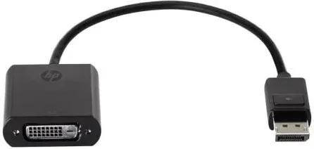 Cable Conversor HP FH973AA/ DisplayPort Macho - DVI-D Hembra/ 19cm/ Negro