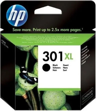 Cartucho tinta hp 301xl ch563ee negro 8ml 1050 - c5324 -  c5370 -  c5380 -  c5388 -  c6340 -  d5460 -  d5463