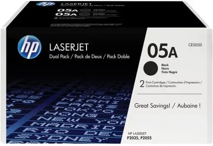 Tóner Original HP nº05A Multipack/ 2x Negro