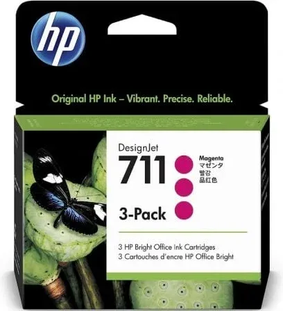 Cartucho de Tinta Original HP nº711 Multipack/ 3x Magenta
