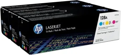 Tóner Original HP nº128A Multipack/ Cian/ Magenta/ Amarillo