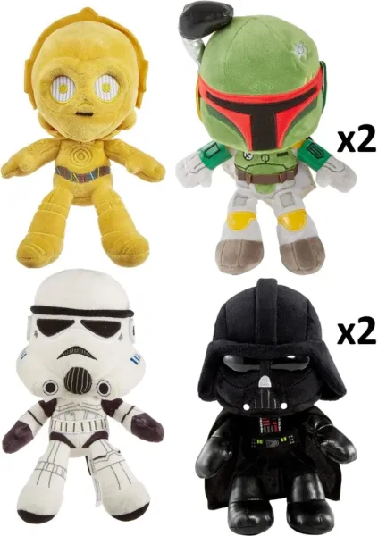 Surtido peluches mattel star wars 20 cm 6 unidades