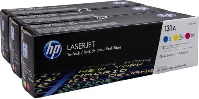 Tóner Original HP nº131A Multipack/ Cian/ Amarillo/ Magenta