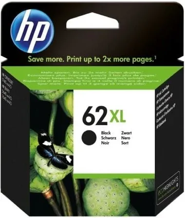 Cartucho de Tinta Original HP nº62 XL Alta Capacidad/ Negro