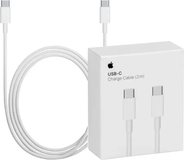Cable original apple iphone USB tipo c a USB tipo c -  2 m - blanco