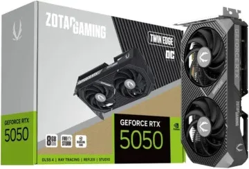 VGA Zotac RTX 5050 Twing Edge Oc 8GB,Nv,Rtx5050,8GB,Gddr6,128Bit,1Hdmi+3Dp,2 Ventiladores (Zt-B50500H-10M)