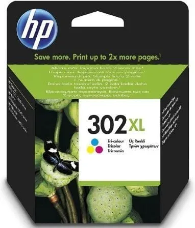 Cartucho de Tinta Original HP nº302 XL Alta Capacidad/ Tricolor