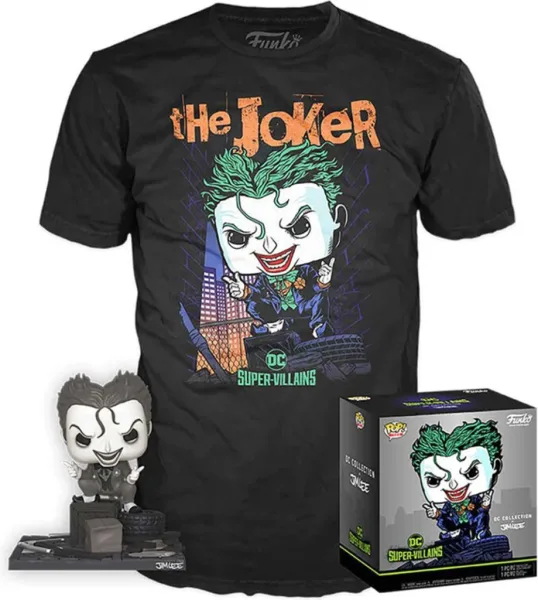 Funko pop DC comics DC jim lee joker + camiseta ut - 56648