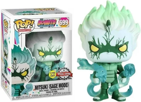 Funko pop animacion boruto mitsuki sage mode brillo en la oscuridad glow in the dark exclusivo dynos 46079
