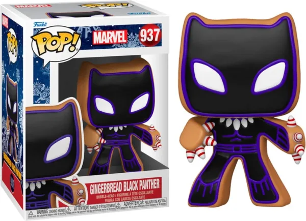 Funko pop marvel navidad galleta jengibre black panther 50662