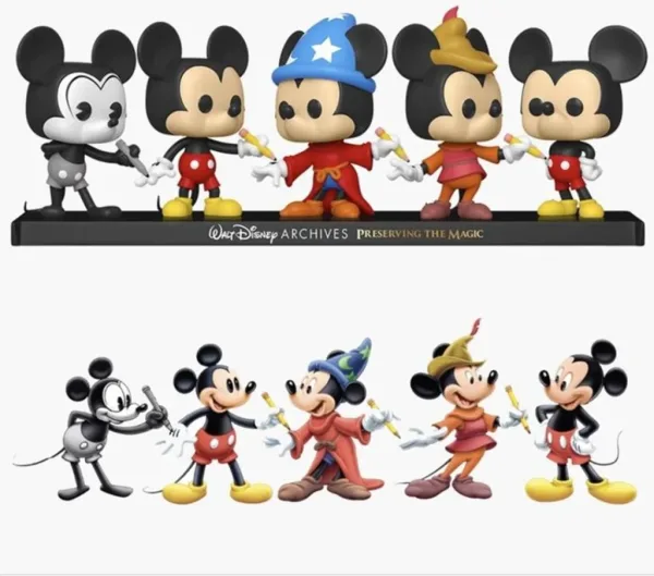 Funko pop disney archivos pack premium 5 mickey mouse 51118