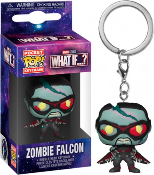 Funko pop keychain llavero marvel what if falcon zombie 57401