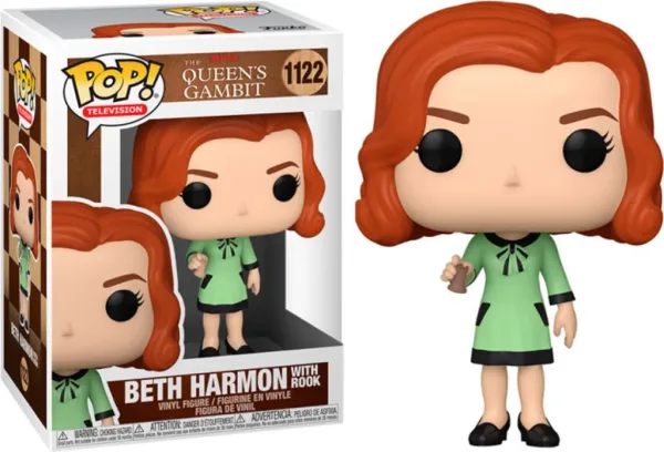 Funko pop series tv gambito de dama queens gambit beth harmon con torre 57689