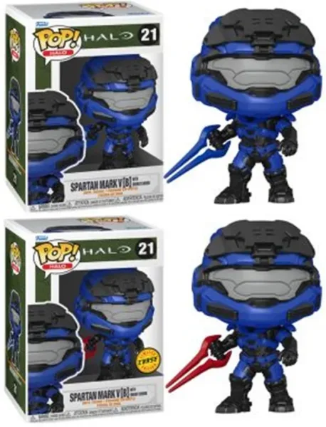 Funko pop videojuegos halo infinite mark v [b] con espada azul con opcion chase 59336