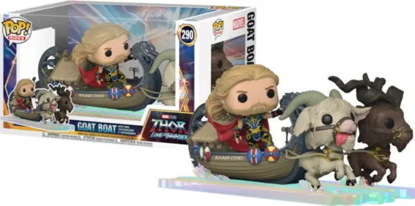 Funko pop marvel thor: love & thunder goat boat & thor 62420