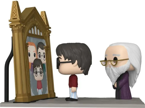 Funko pop moment harry potter espeo de oesed harry & dumbledore 63144