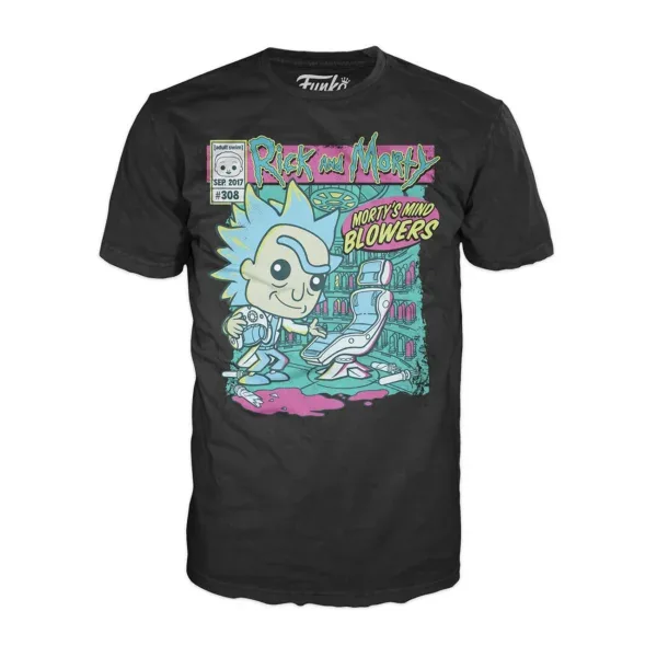 Camiseta funko series tv rick & morty morty mind blowers 64530