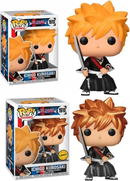 Funko pop animacion bleach ichigo con opcion chase metalica 75508