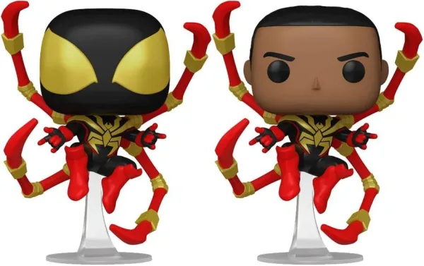 Funko pop marvel spider - man comics miles morales iron spider w - chase aleatorio