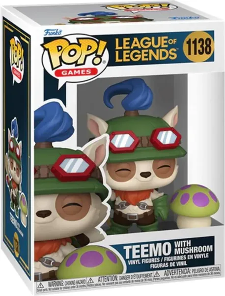 Funko pop & buddy league of legends teemo con champiñon