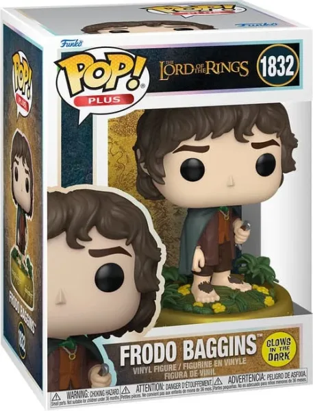 Funko pop plus esdla frodo baggins glow in the dark