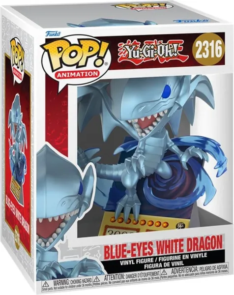 Funko pop premium yu - gi - oh! dragon blanco de ojos azules