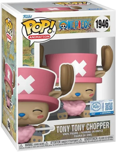Funko pop one piece tony tony chopper with cotton candy exclusive