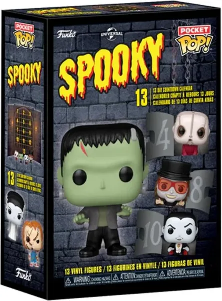 Funko calendar spooky universal studios 13 - day countdown