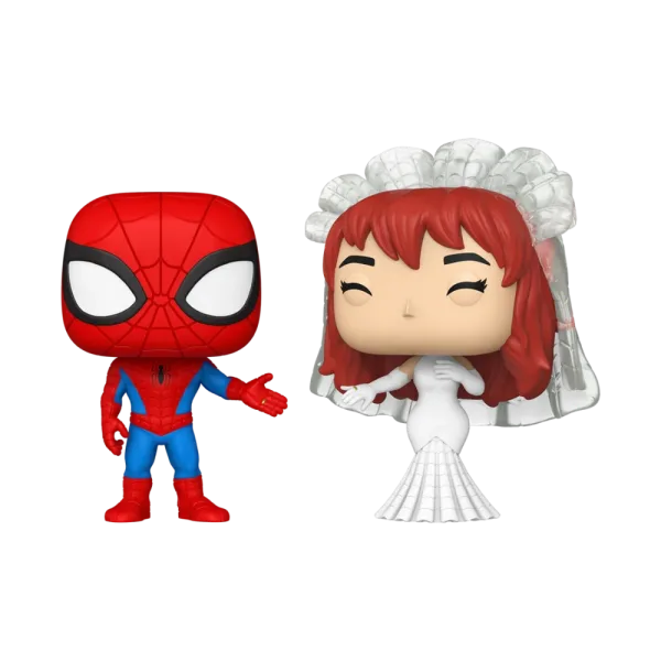 Funko pop marvel superhero couples spider - man & mary jane
