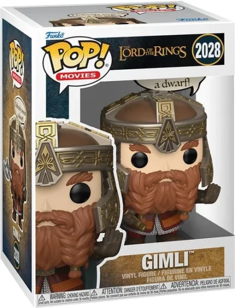 Funko pop sayings: el señor de los anillos gimli nobody tosses a dwarf